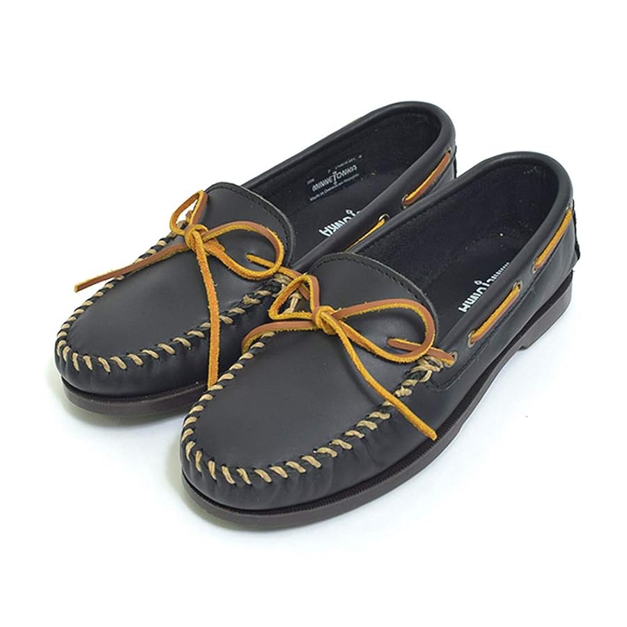 Amazon | [ミネトンカ] メンズ (749) CAMP MOC BLACK LEATHER
